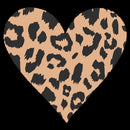 Women's Lost Gods Cheetah Print Heart T-Shirt