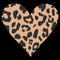 Women's Lost Gods Cheetah Print Heart T-Shirt