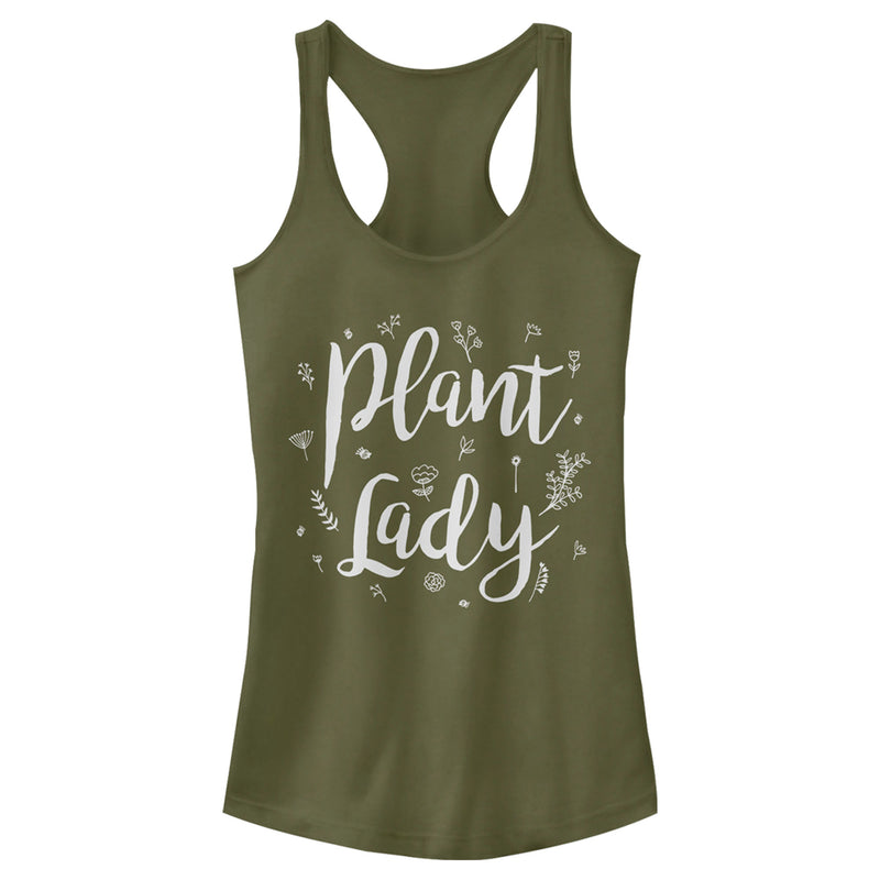 Junior's Lost Gods Plant Lady Doodles Racerback Tank Top