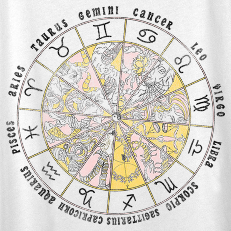 Women's Lost Gods Astrology Vintage Wheel T-Shirt