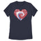 Women's Lost Gods Fourth of July Tie-Dye Heart T-Shirt