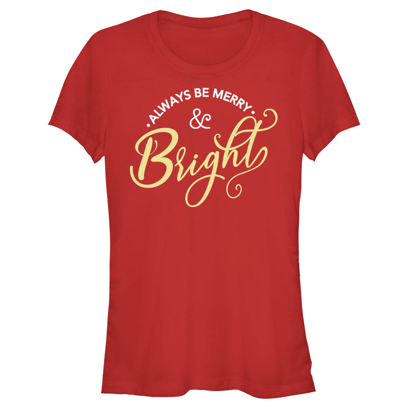 Junior's Lost Gods Always Be Merry & Bright T-Shirt