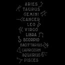 Junior's Lost Gods Zodiac Sign List Sweatshirt