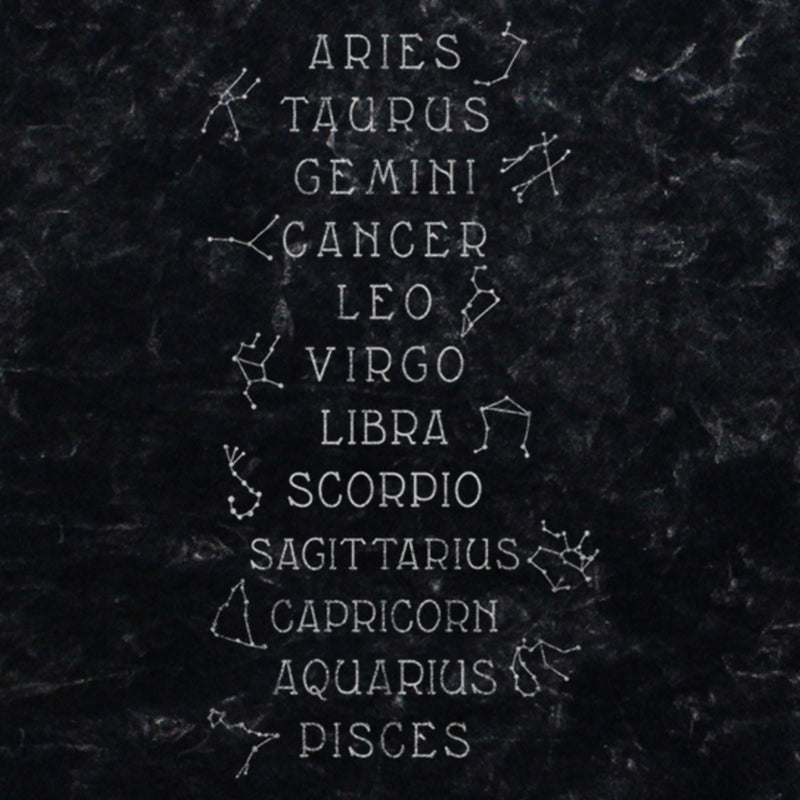 Junior's Lost Gods Zodiac Sign List T-Shirt