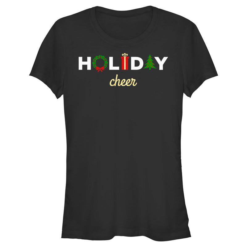 Junior's Lost Gods Holiday Cheer Icons T-Shirt