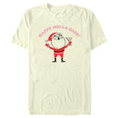 Men's Lost Gods Happy Holla Days Cartoon Santa T-Shirt