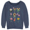 Junior's Lost Gods Botanical Flower Chart Sweatshirt