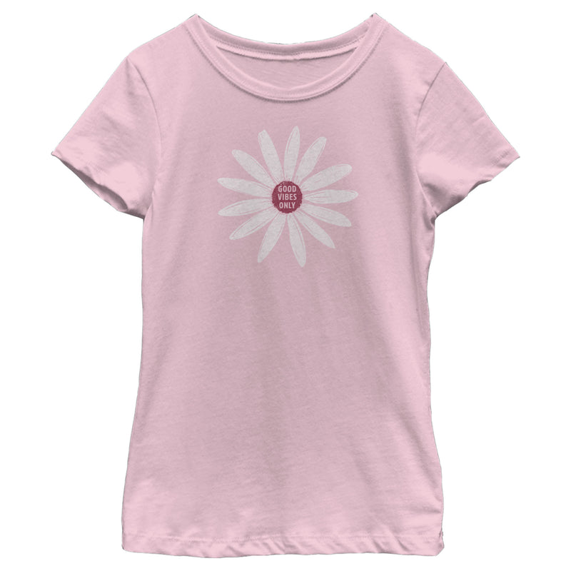 Girl's Lost Gods Daisy Flower Good Vibes Only T-Shirt