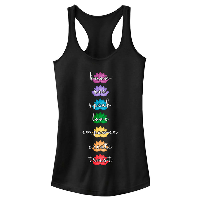 Junior's Lost Gods Seven Chakras Racerback Tank Top