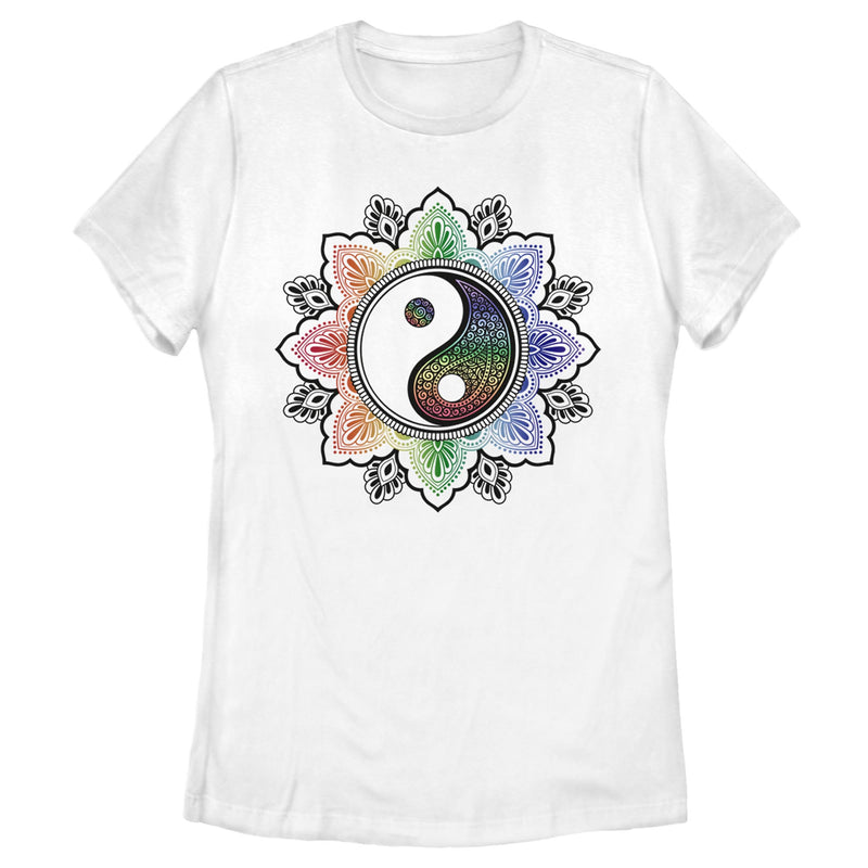 Women's Lost Gods Colorful Yin-Yang T-Shirt