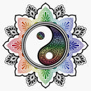 Women's Lost Gods Colorful Yin-Yang T-Shirt