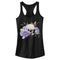 Junior's Lost Gods Flower Skull Racerback Tank Top