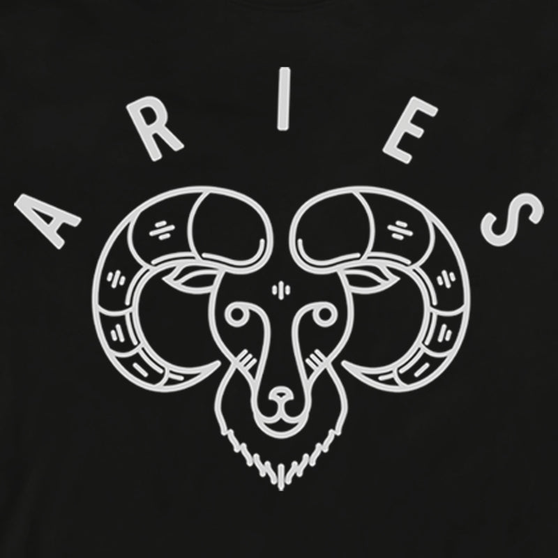 Men's Lost Gods Zodiac Aries Ram Symbol Long Sleeve Shirt