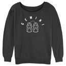 Junior's Lost Gods Zodiac Gemini Line Symbol Sweatshirt