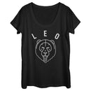 Women's Lost Gods Zodiac Leo Line Symbol T-Shirt