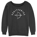 Junior's Lost Gods Zodiac Sagittarius Line Symbol Sweatshirt