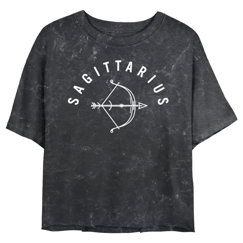 Junior's Lost Gods Zodiac Sagittarius Line Symbol T-Shirt