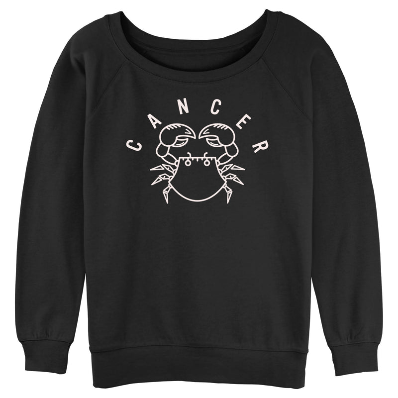 Junior's Lost Gods Zodiac Cancer Line Symbol Sweatshirt