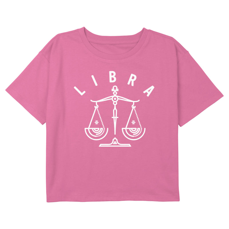 Girl's Lost Gods Zodiac Libra Line Symbol T-Shirt