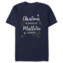 Men's Lost Gods Christmas Wishes and Mistletoe Kisses T-Shirt