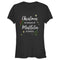 Junior's Lost Gods Christmas Wishes and Mistletoe Kisses T-Shirt