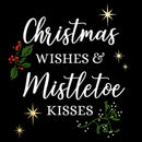 Junior's Lost Gods Christmas Wishes and Mistletoe Kisses T-Shirt