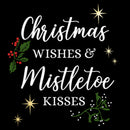 Women's Lost Gods Christmas Wishes and Mistletoe Kisses T-Shirt