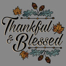 Junior's Lost Gods Thankful and Blessed Cowl Neck Sweatshirt