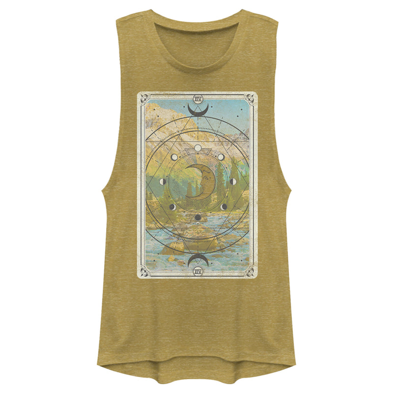 Junior's Lost Gods Landscape Tarot Card Festival Muscle Tee