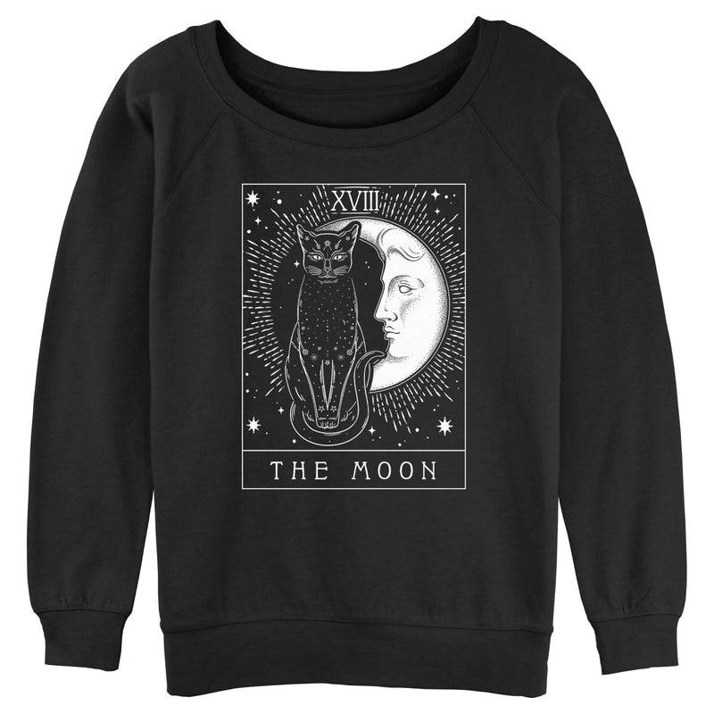 Junior's Lost Gods The Moon Black Cat Tarot Card Sweatshirt