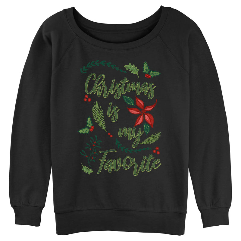 Junior's Lost Gods Christmas is my favorite Mistletoe Sweatshirt