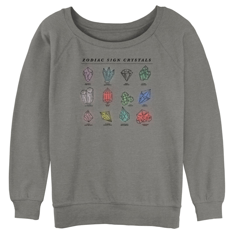 Junior's Lost Gods Zodiac Sign Birthstones Sweatshirt