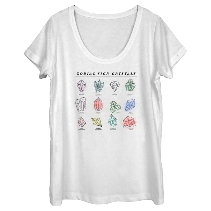 Women's Lost Gods Zodiac Sign Birthstones T-Shirt