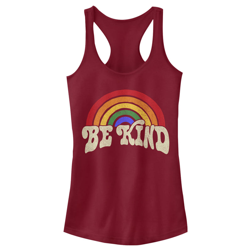 Junior's Lost Gods Colorful Be Kind Racerback Tank Top