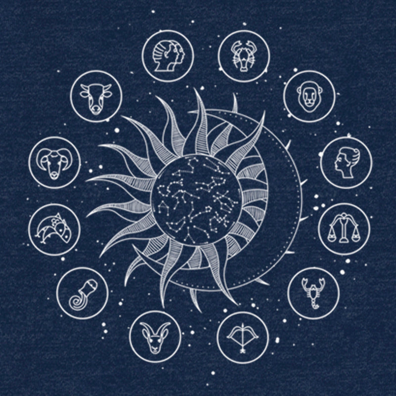 Junior's Lost Gods Celestial Zodiac Symbols Sweatshirt