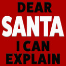 Junior's Lost Gods Dear Santa I Can Explain T-Shirt