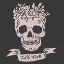 Women's Lost Gods It's Fine Skull T-Shirt