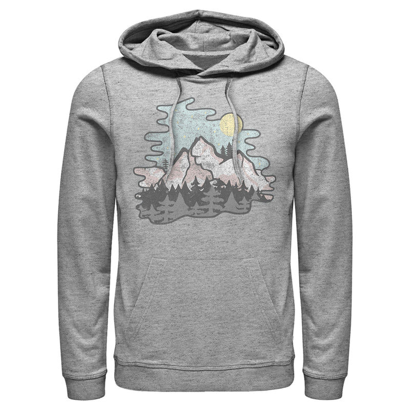 Men's Lost Gods Moonlight Mountains Pull Over Hoodie