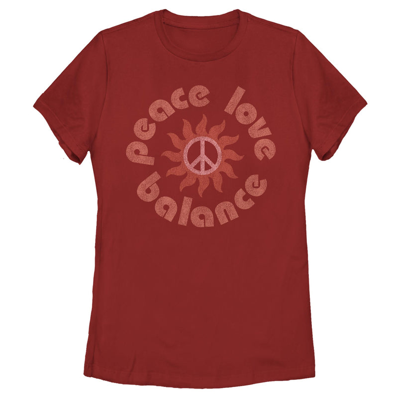 Women's Lost Gods Peace Love Balance T-Shirt