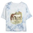 Junior's Lost Gods Retro Horses Water Portrait T-Shirt