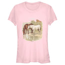 Junior's Lost Gods Retro Horses Portrait T-Shirt