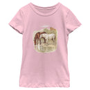 Girl's Lost Gods Retro Horses Portrait T-Shirt