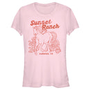 Junior's Lost Gods Distressed Sunset Ranch T-Shirt