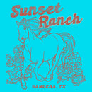 Girl's Lost Gods Distressed Sunset Ranch Horse T-Shirt