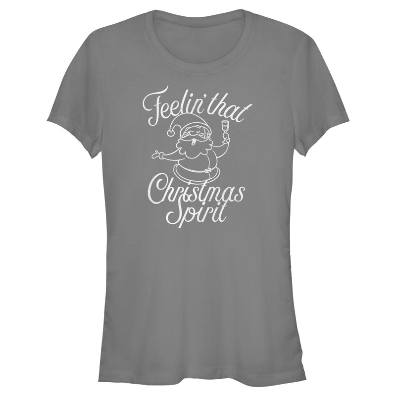 Junior's Lost Gods Feelin' That Christmas Spirit T-Shirt