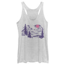 Women's Lost Gods Distressed Mountains Racerback Tank Top