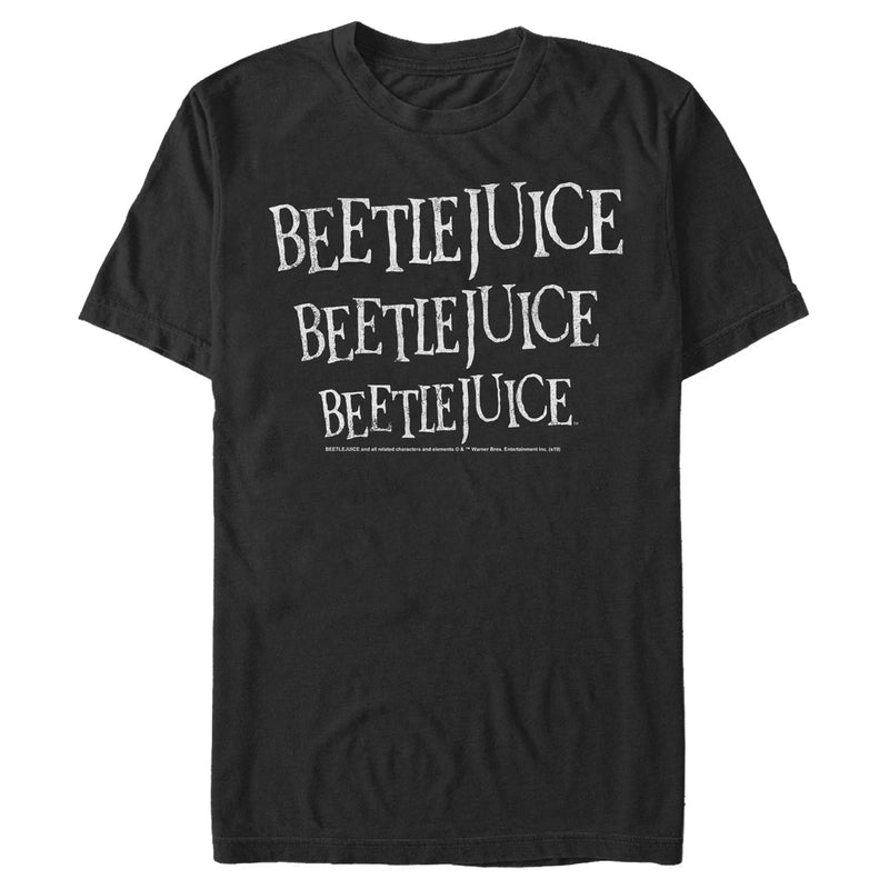 Men's Beetlejuice Distressed Logo T-Shirt