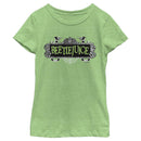 Girl's Beetlejuice Classic Green Logo T-Shirt