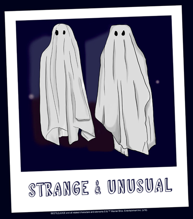 Men's Beetlejuice Halloween Strange and Unusual Ghost Photo T-Shirt