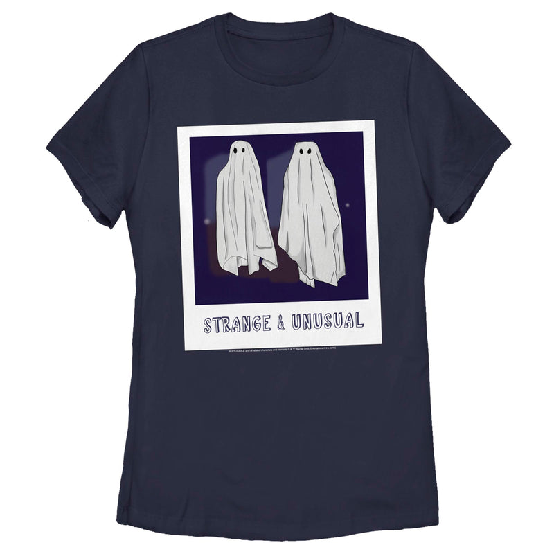 Women's Beetlejuice Halloween Strange and Unusual Ghost Photo T-Shirt